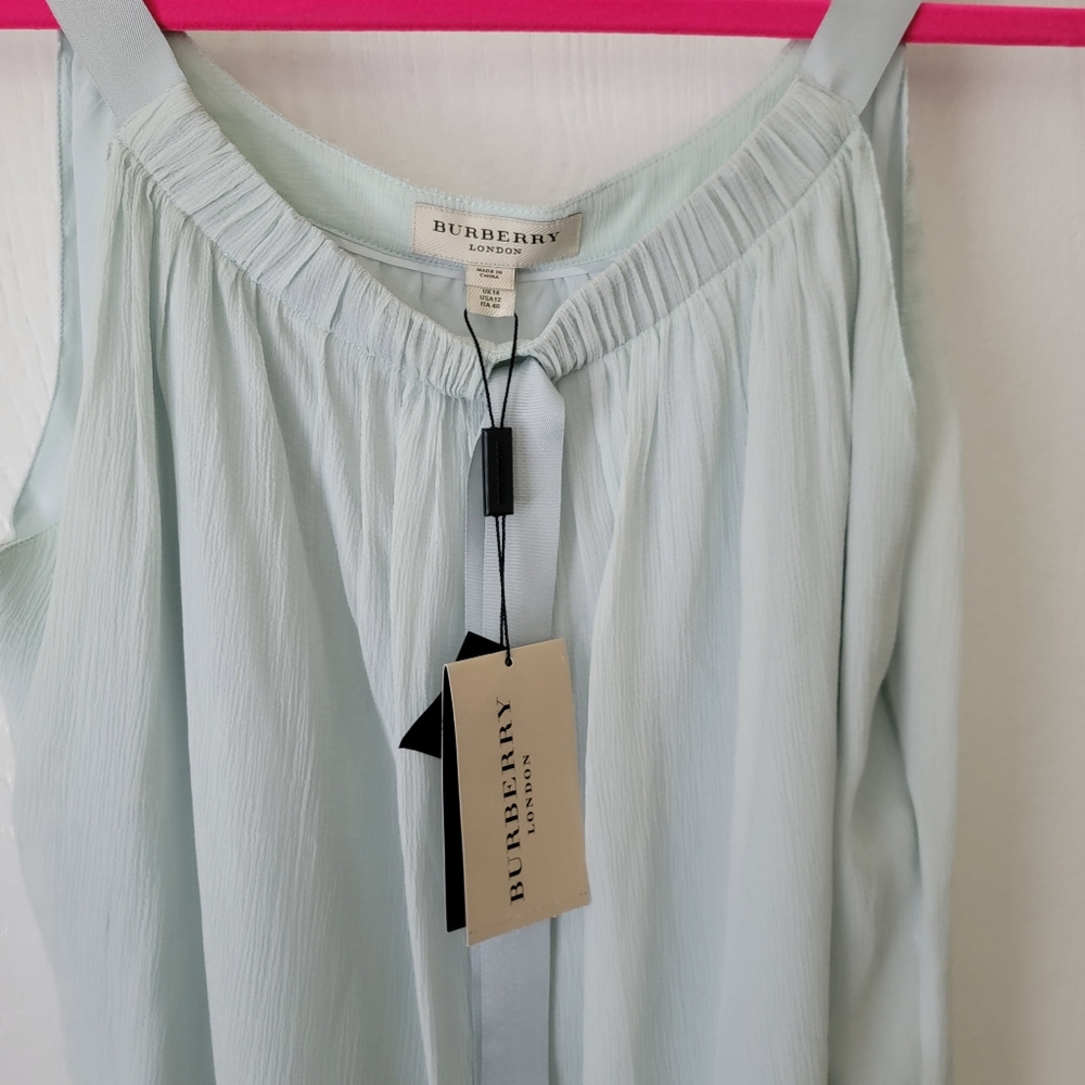 Burberry Silk Sleeveless Tank Blouse - Picture 5 of 13
